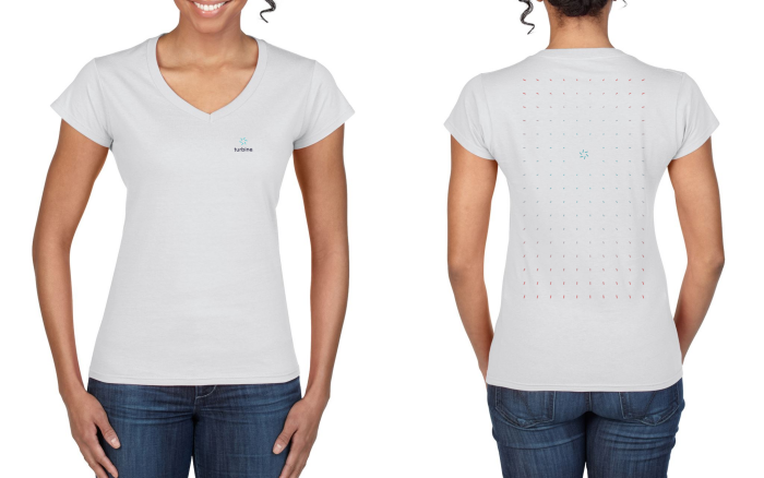 Ladies V-Neck Tee - White